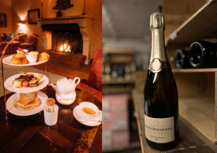 Afternoon Tea Time mit Champagner